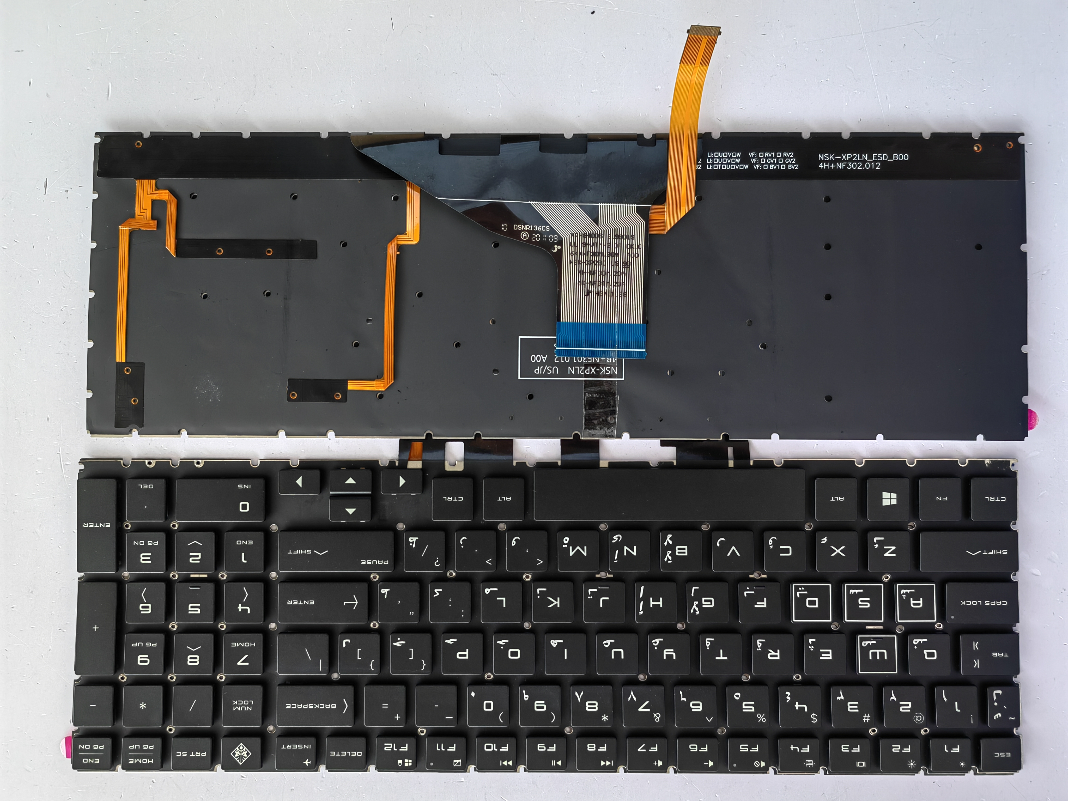 Picture of New Replacement Laptop Keyboard For HP 15-DC colorful backlight BLACK Backlit AR Layout